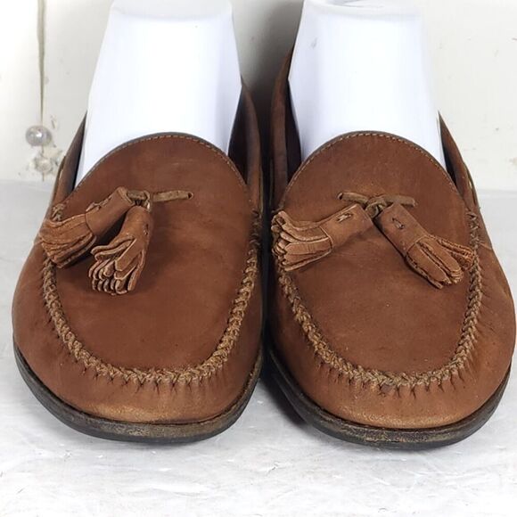 Salvatore Ferragamo Women's US 6,5 EE Leather Tassels Slip-On Loafer Moccasin - Picture 5 of 16